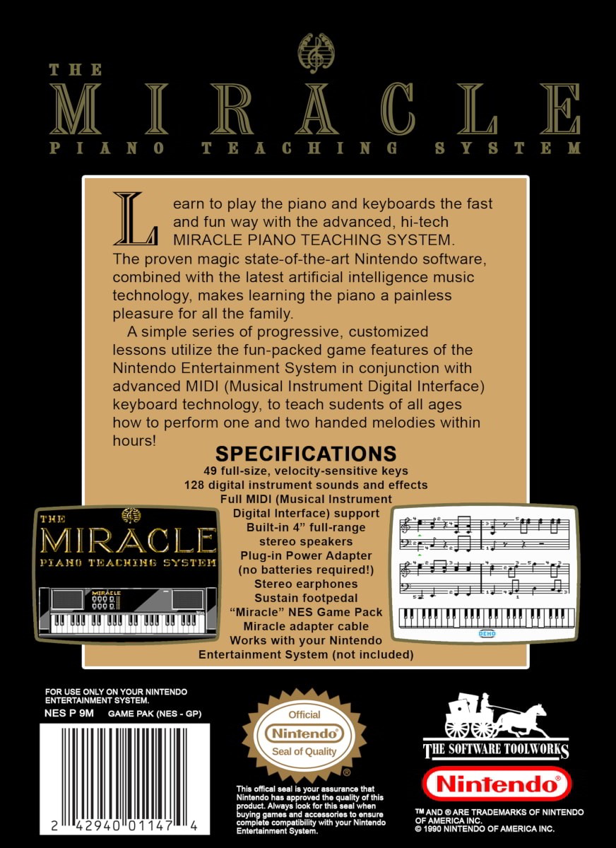 Capa do jogo The Miracle Piano Teaching System
