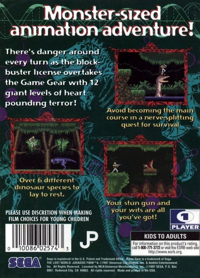 Capa do jogo The Lost World: Jurassic Park
