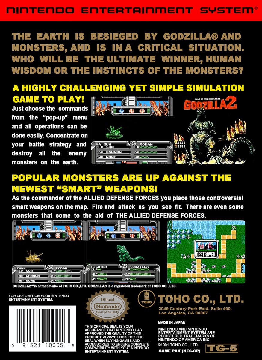 Capa do jogo Godzilla 2: War of the Monsters