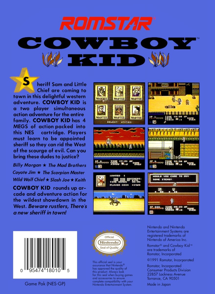 Capa do jogo Cowboy Kid