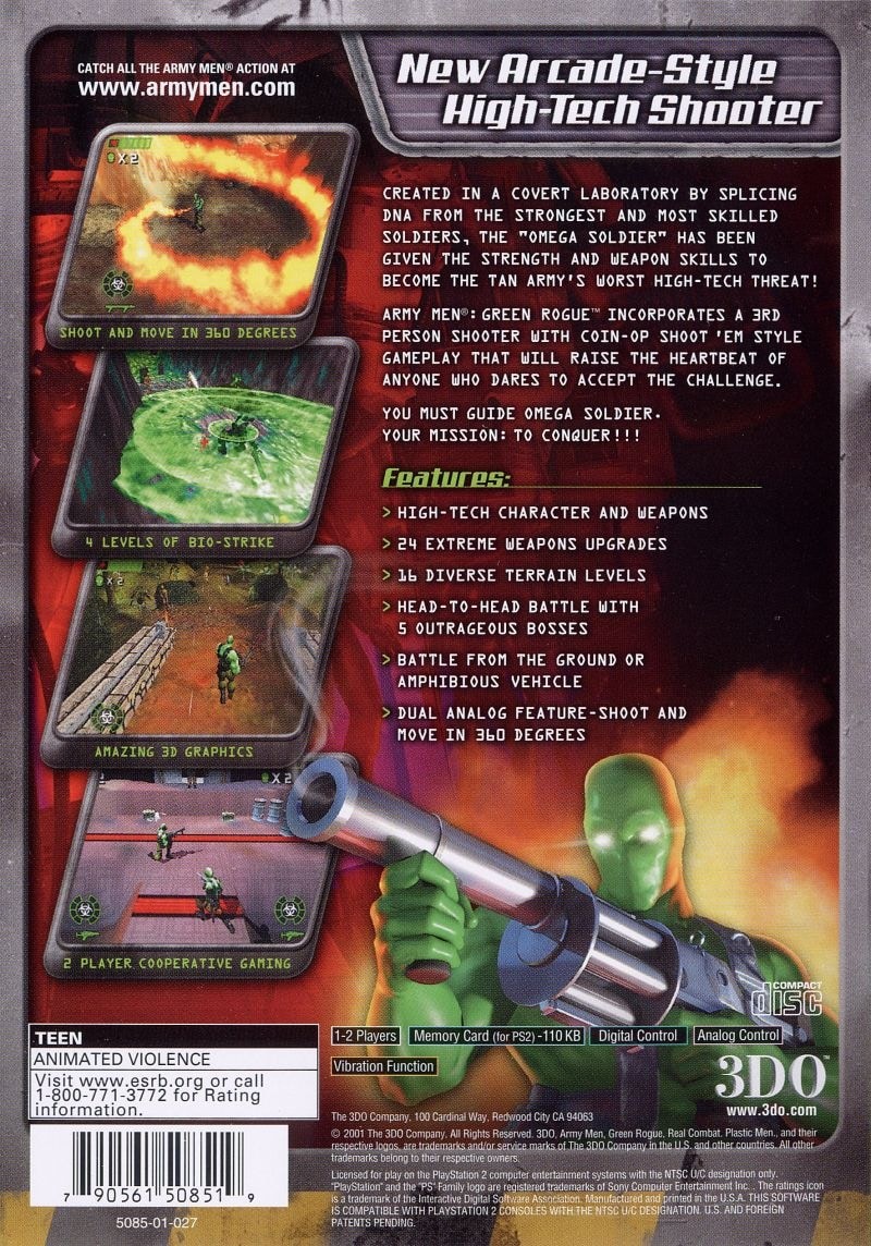 Capa do jogo Army Men: Green Rogue