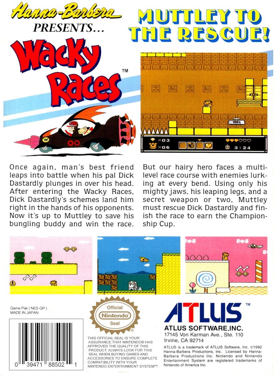 Capa do jogo Wacky Races