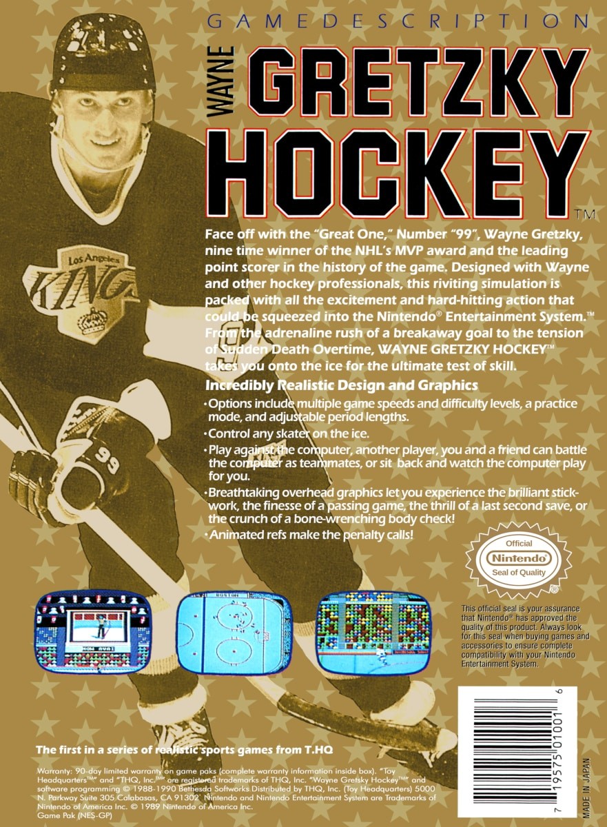 Capa do jogo Wayne Gretzky Hockey