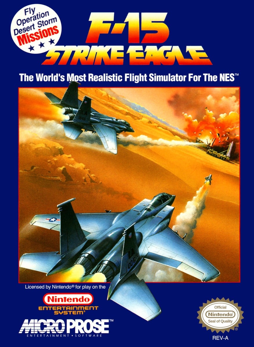 Capa do jogo F-15 Strike Eagle