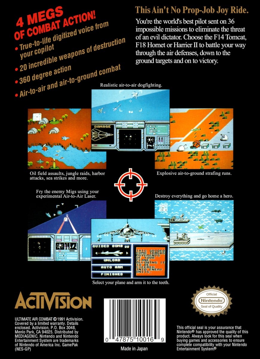 Capa do jogo Ultimate Air Combat