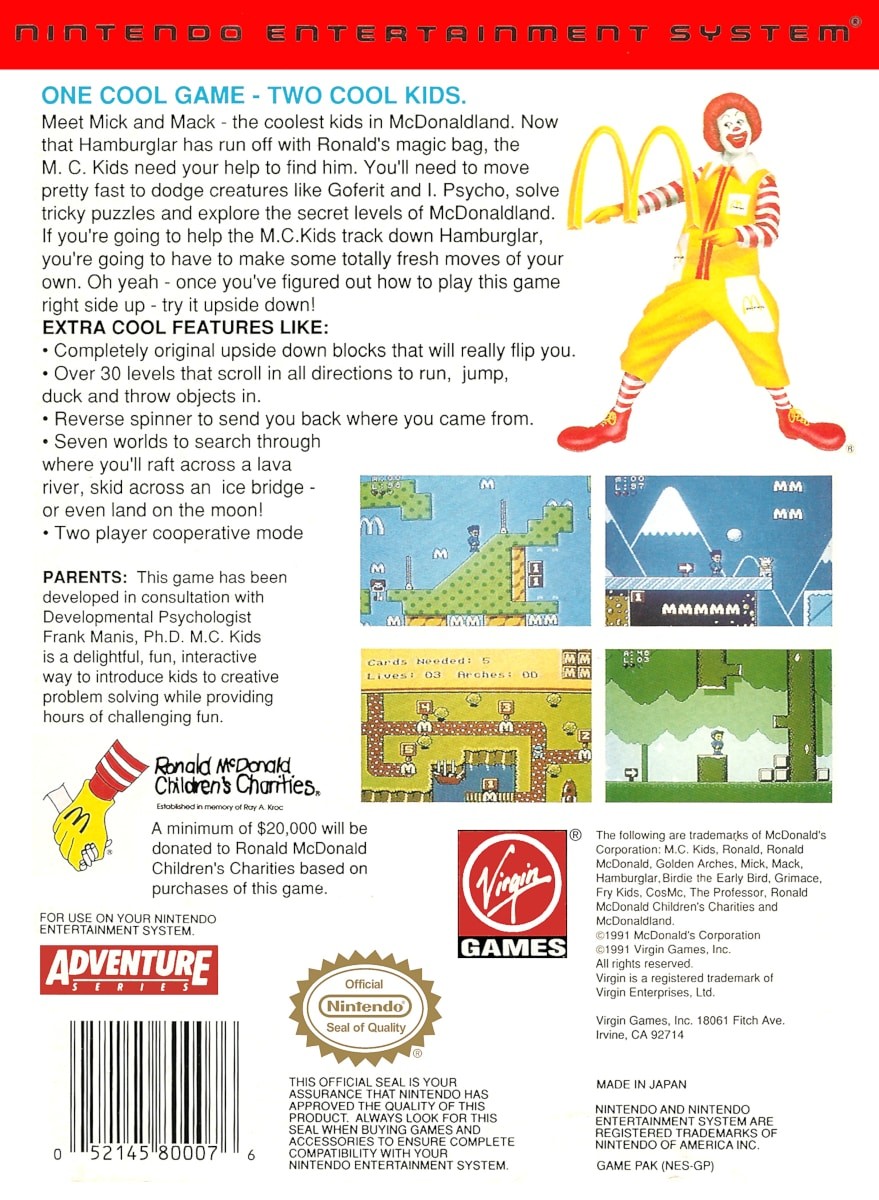 Capa do jogo M.C. Kids