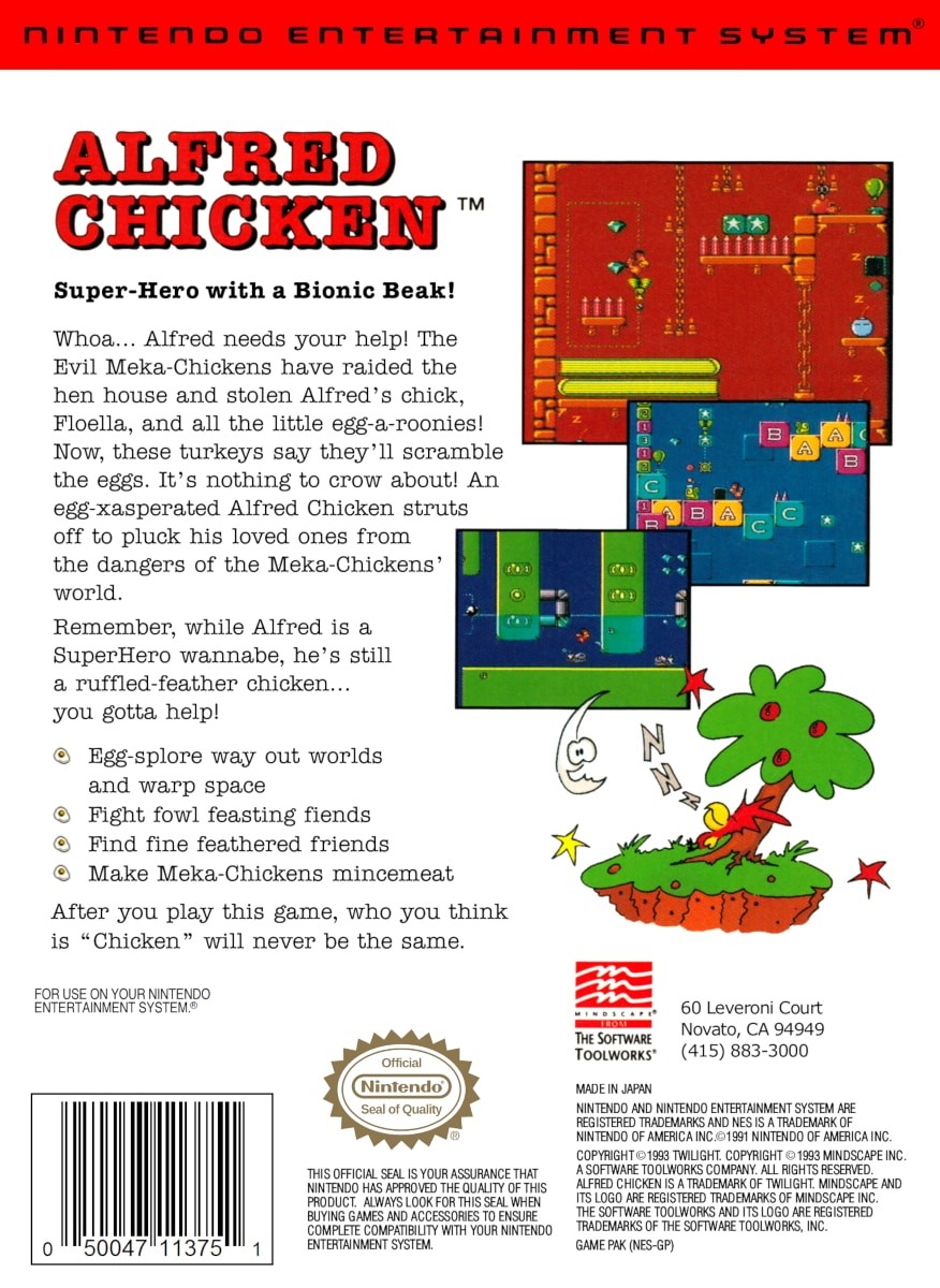 Capa do jogo Alfred Chicken