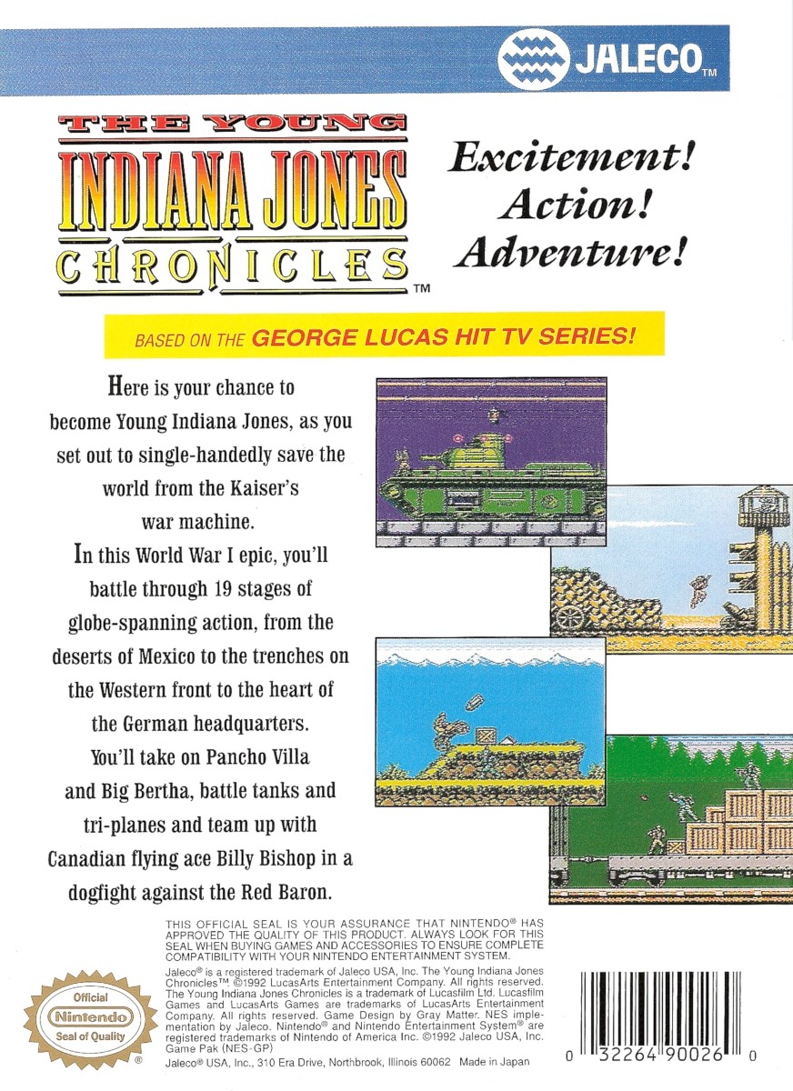 Capa do jogo The Young Indiana Jones Chronicles