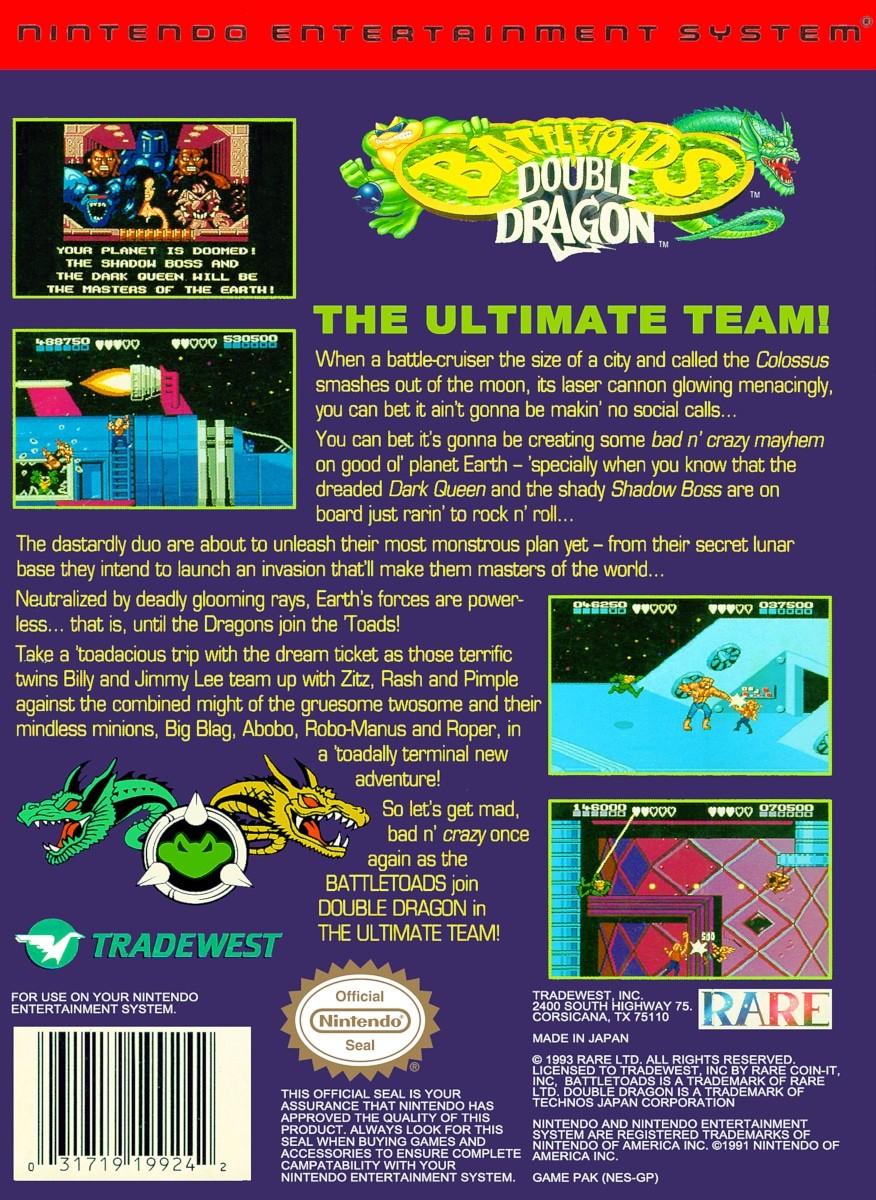 Capa do jogo Battletoads & Double Dragon: The Ultimate Team