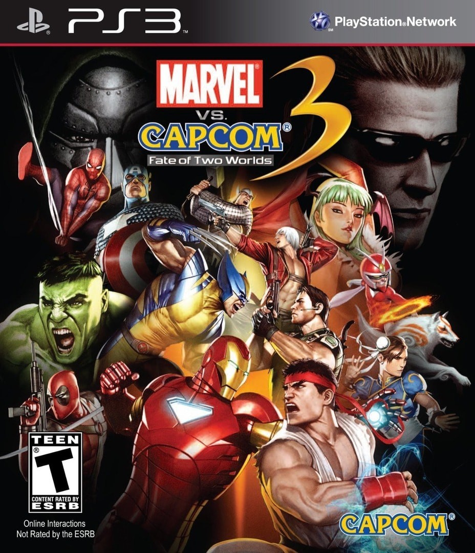 Capa do jogo Marvel Vs. Capcom 3: Fate of Two Worlds