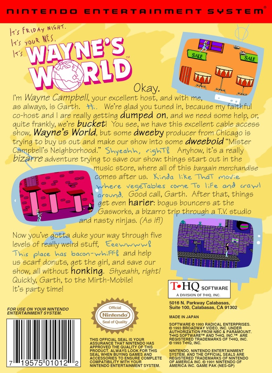 Capa do jogo Waynes World