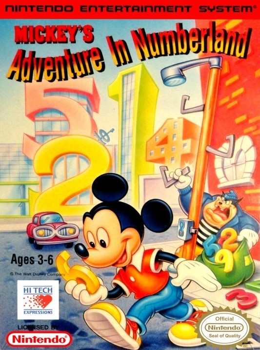 Capa do jogo Mickeys Adventures in Numberland