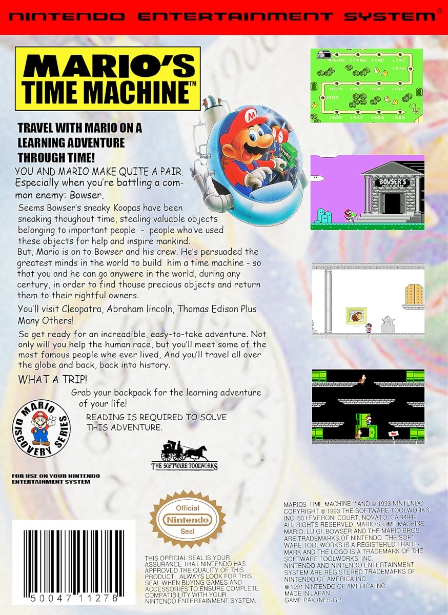Capa do jogo Marios Time Machine