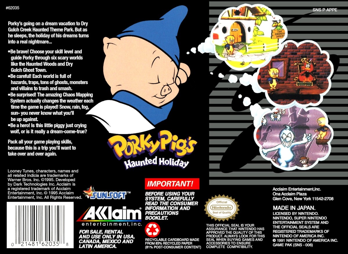 Capa do jogo Porky Pigs Haunted Holiday