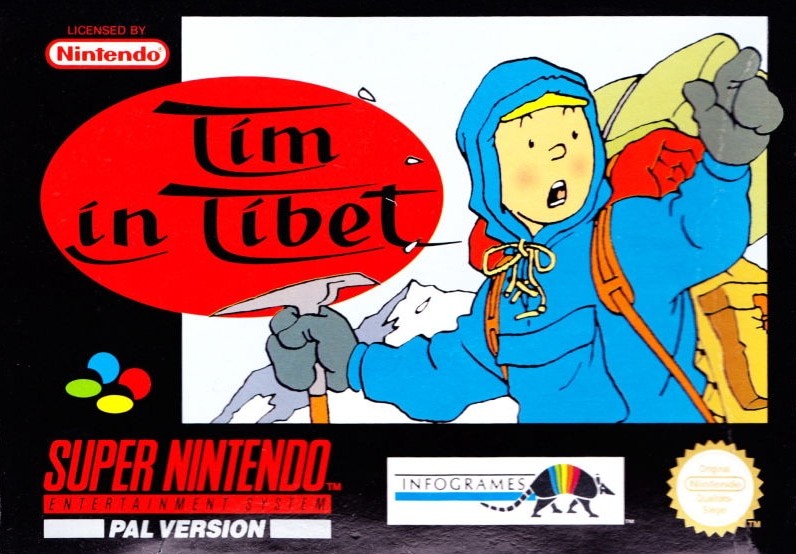 Capa do jogo Tintin in Tibet