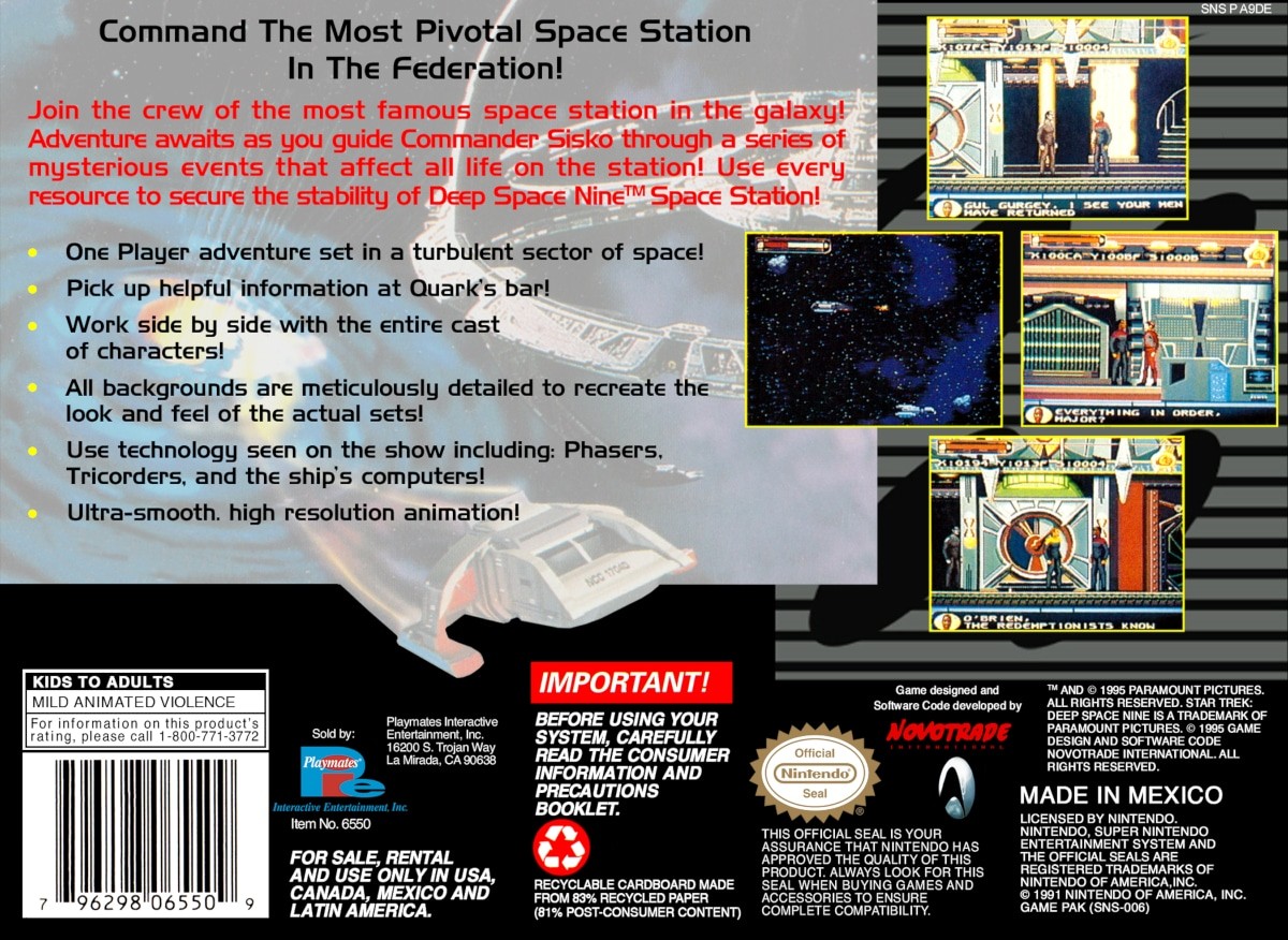 Capa do jogo Star Trek: Deep Space Nine: Crossroads of Time