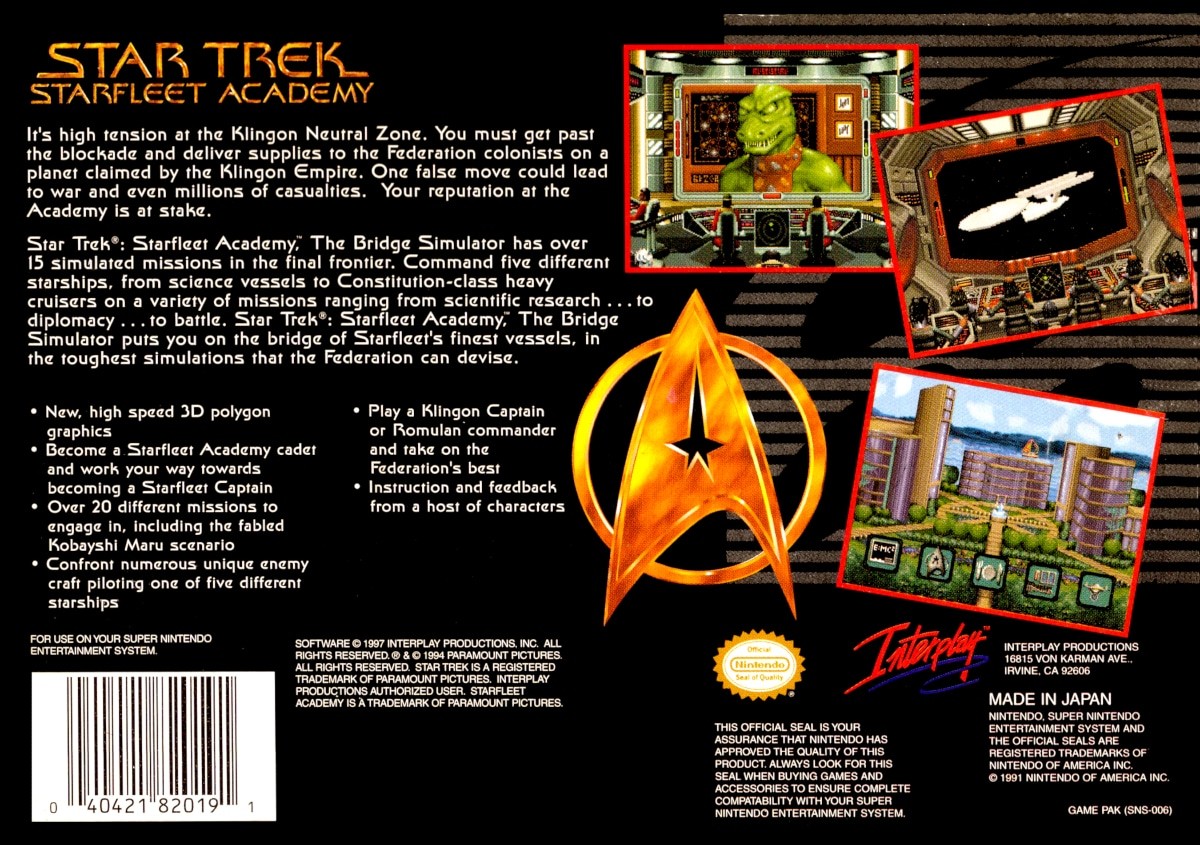Capa do jogo Star Trek: Starfleet Academy Starship Bridge Simulator