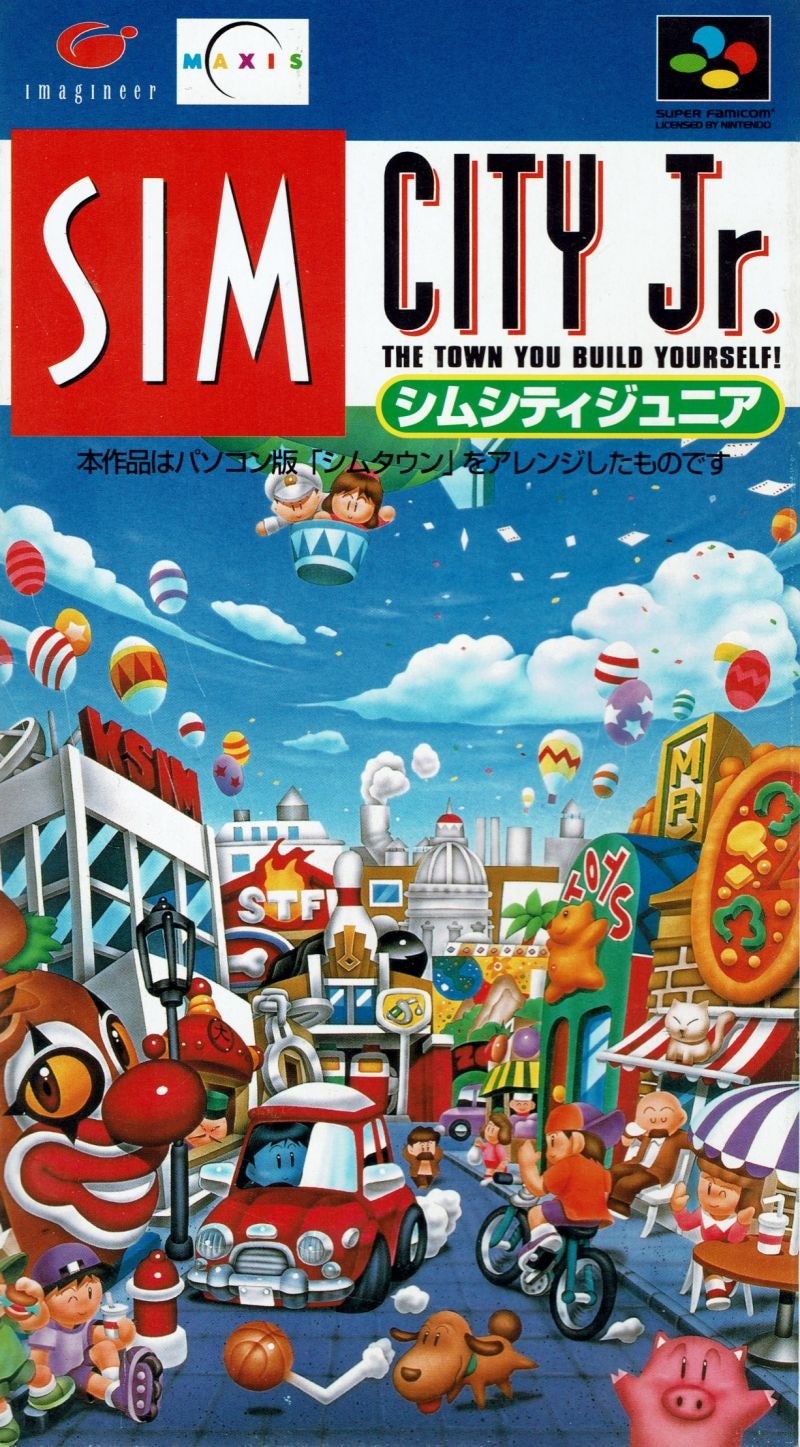 Capa do jogo Sim City Jr.