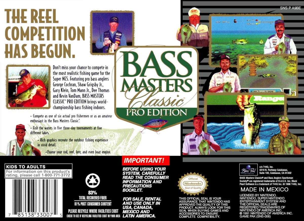 Capa do jogo Bass Masters Classic: Pro Edition