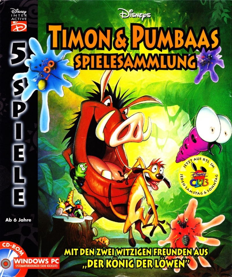 Capa do jogo Disneys Timon & Pumbaas Jungle Games