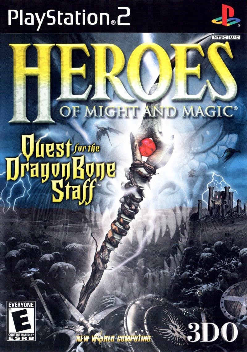 Capa do jogo Heroes of Might and Magic: Quest for the DragonBone Staff