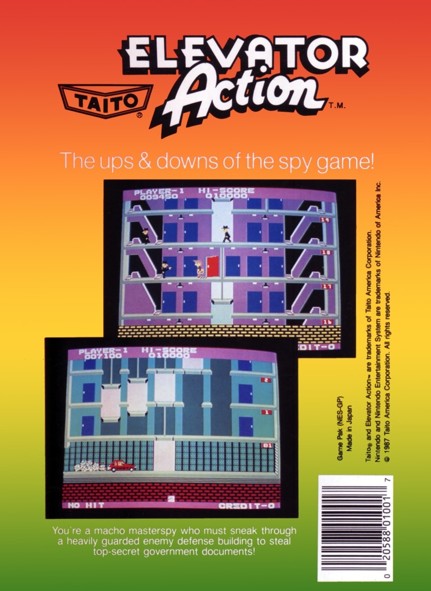 Capa do jogo Elevator Action