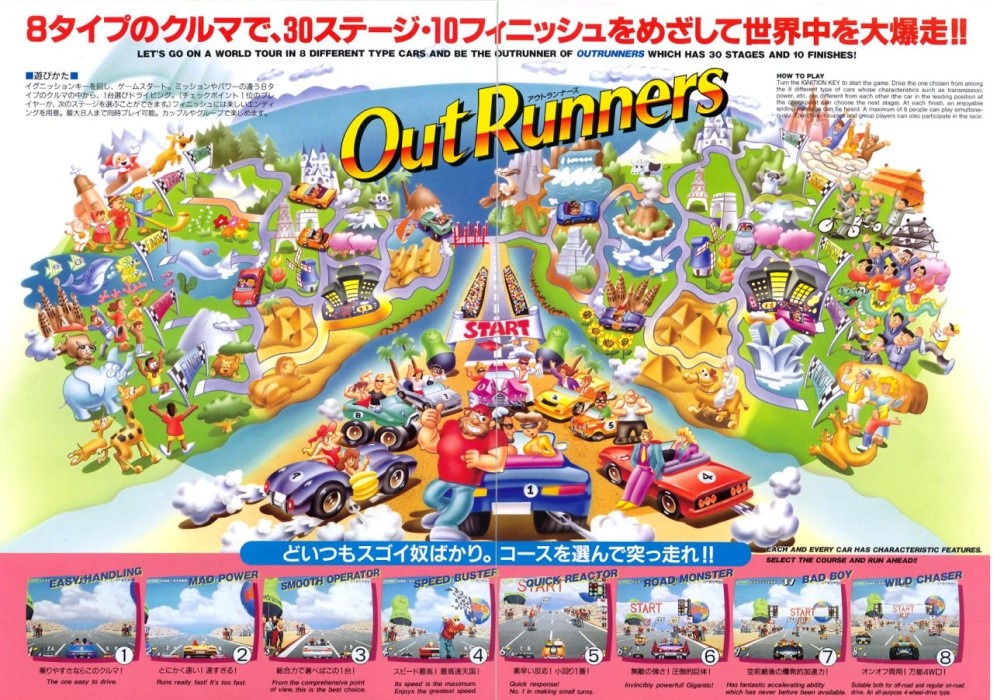 Capa do jogo OutRunners
