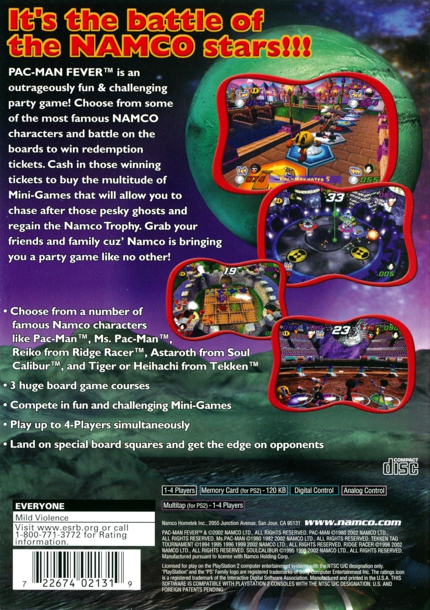 Capa do jogo Pac-Man Fever
