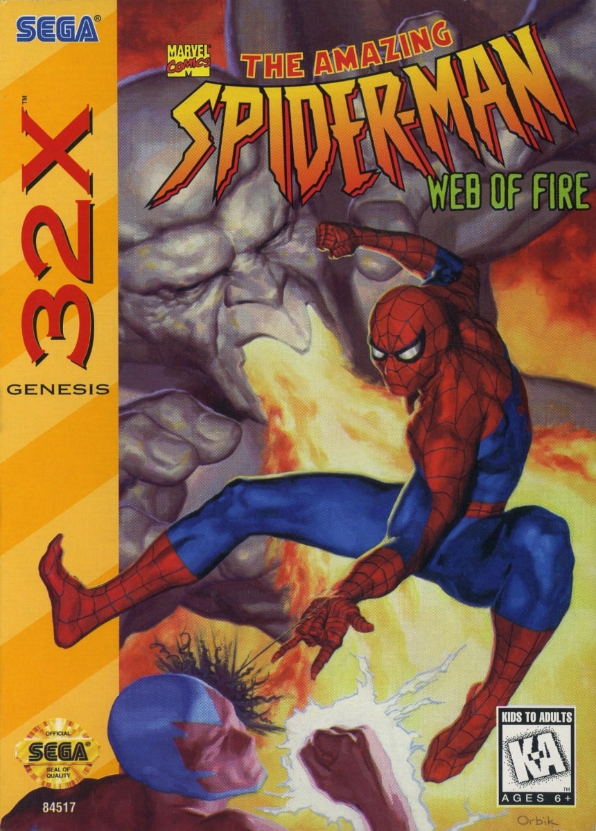 Capa do jogo Spider-Man: Web of Fire