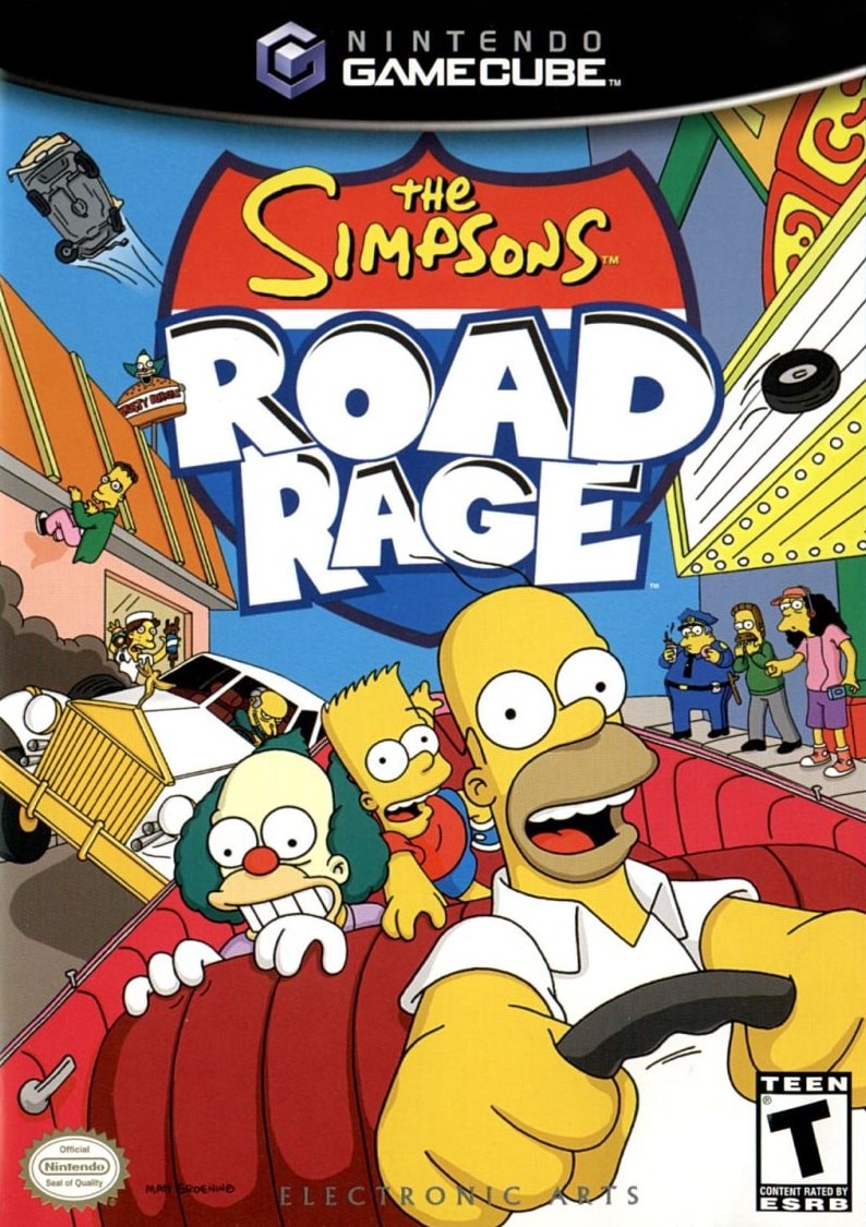 Capa do jogo The Simpsons: Road Rage