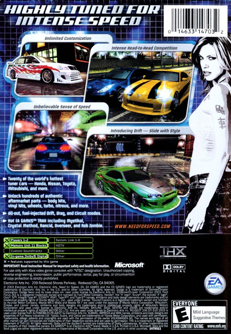 Capa do jogo Need for Speed: Underground