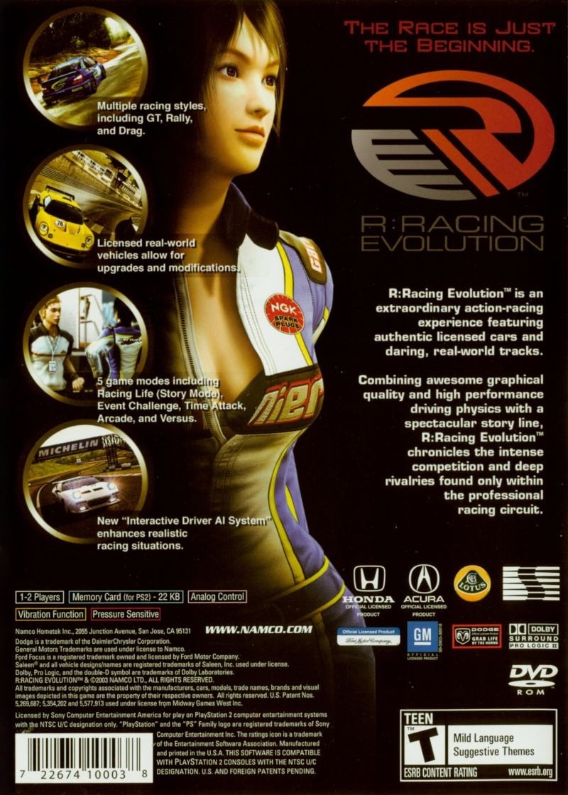 Capa do jogo R:Racing Evolution
