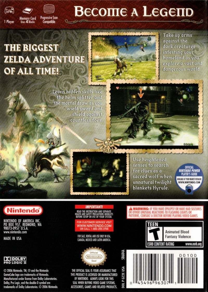 Capa do jogo The Legend of Zelda: Twilight Princess