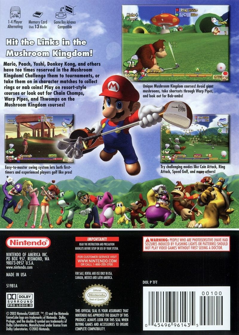 Capa do jogo Mario Golf: Toadstool Tour