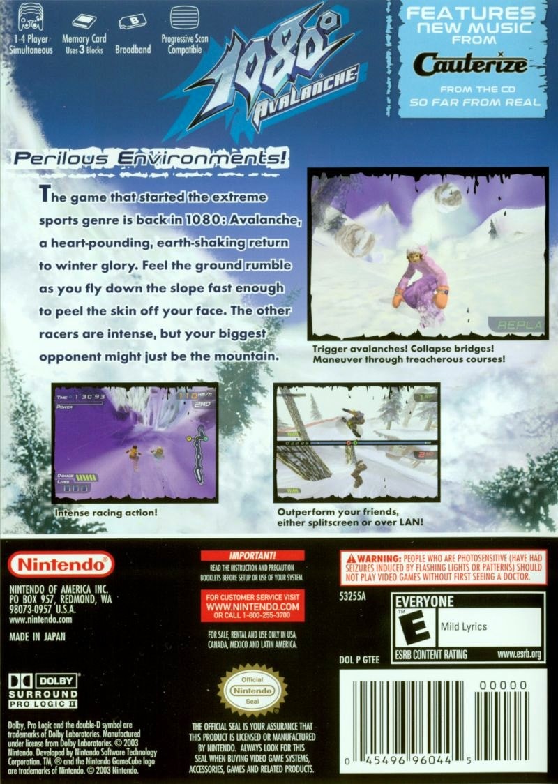 Capa do jogo 1080° Avalanche