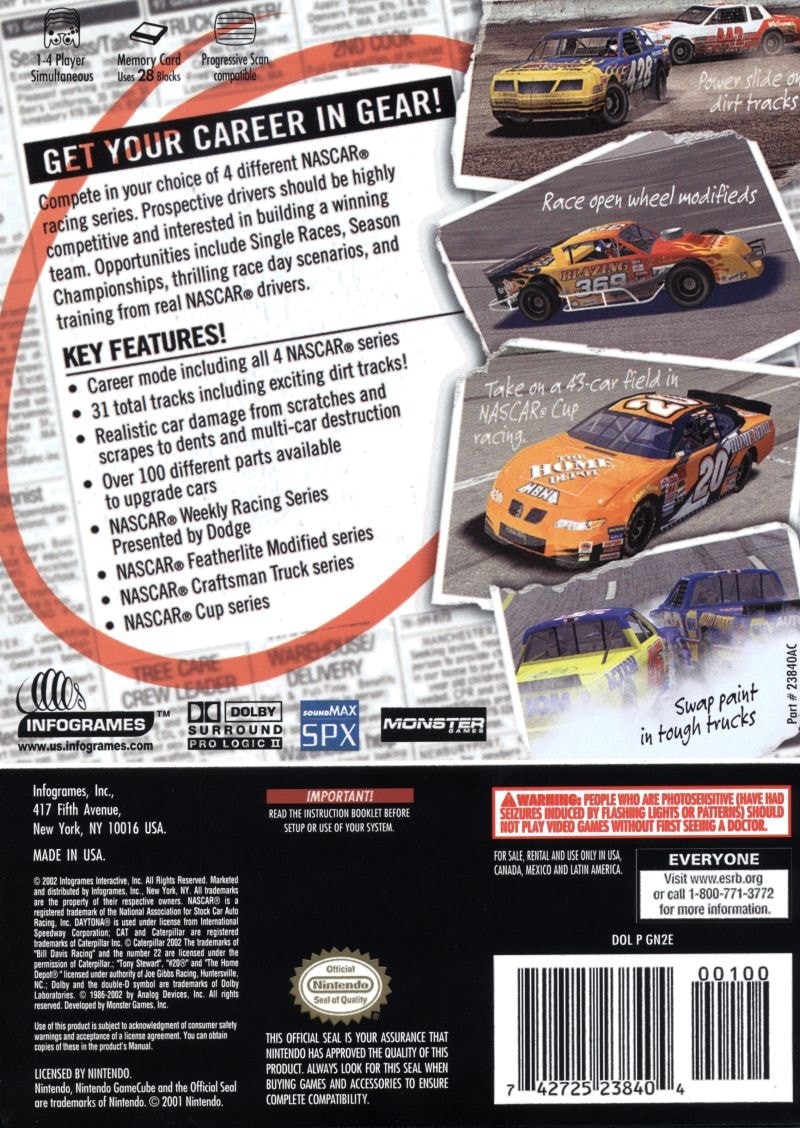 Capa do jogo NASCAR: Dirt to Daytona