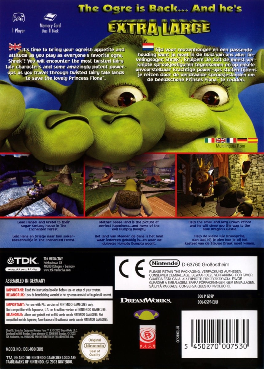 Capa do jogo Shrek: Extra Large