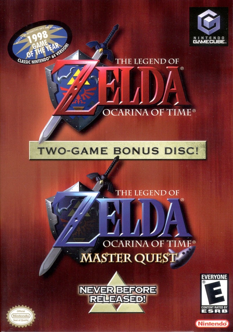 Capa do jogo The Legend of Zelda: Ocarina of Time / Master Quest
