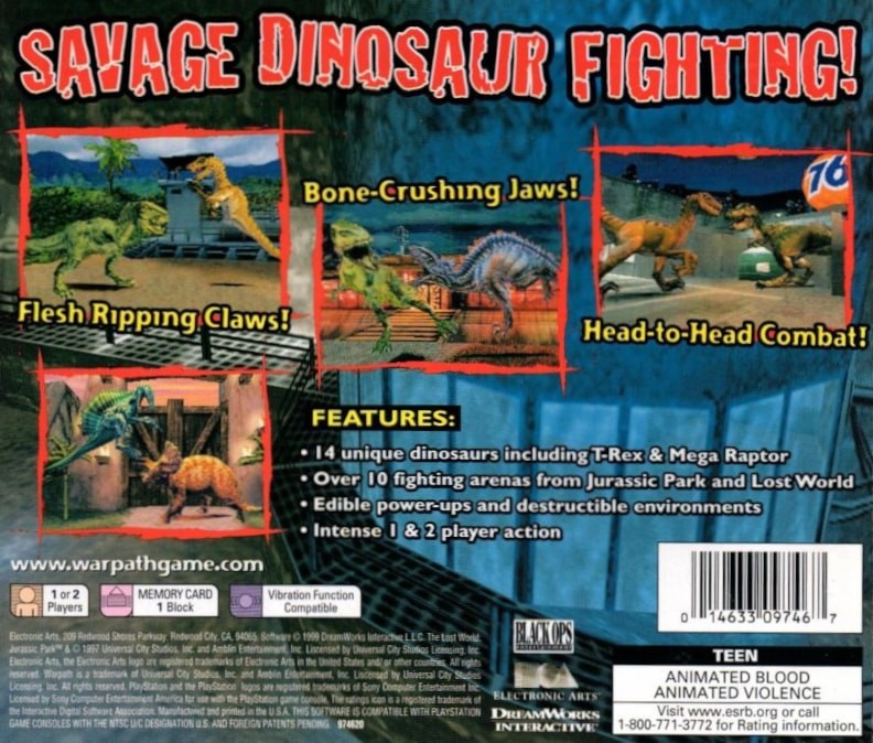 Capa do jogo Warpath: Jurassic Park