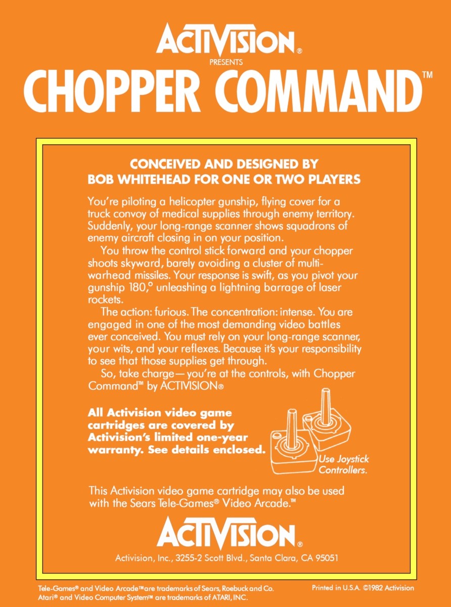 Capa do jogo Chopper Command