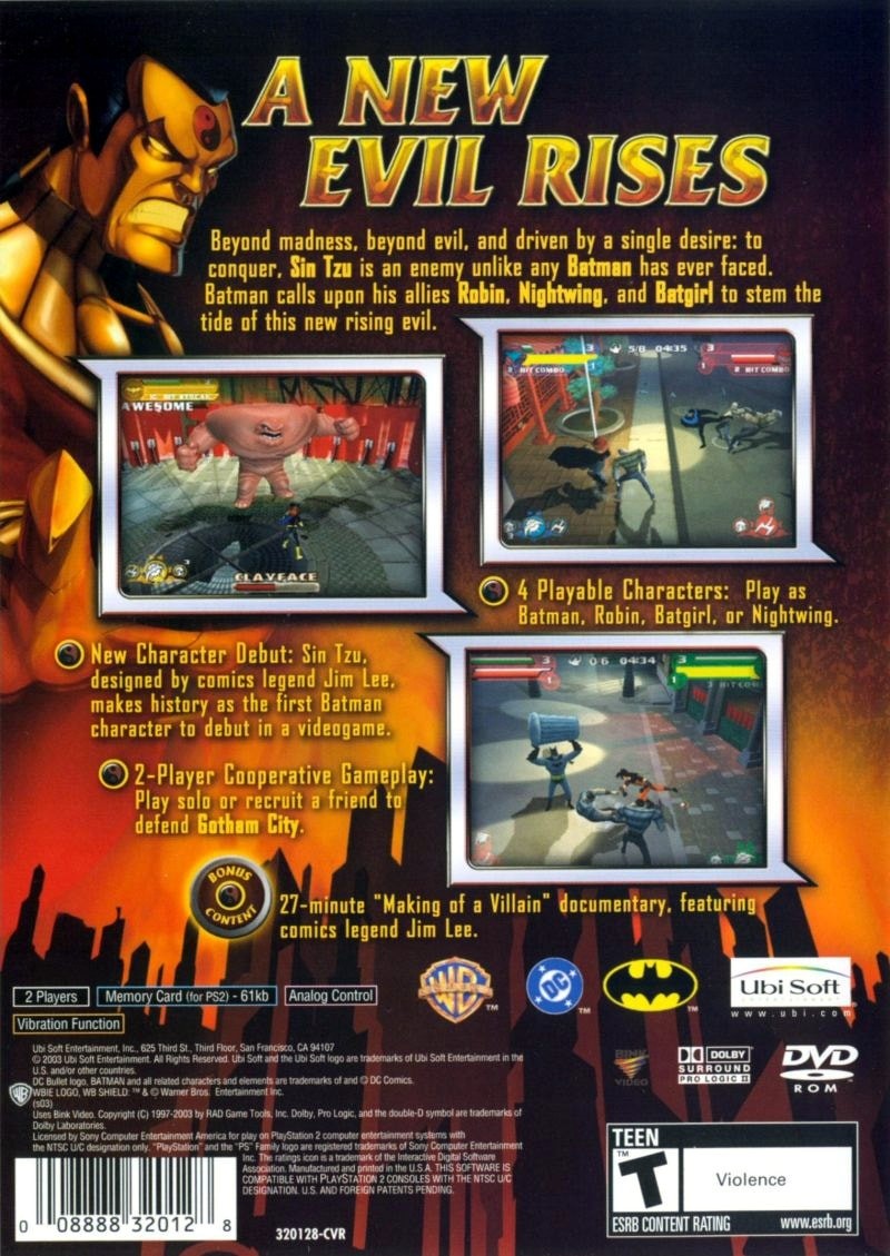 Capa do jogo Batman: Rise of Sin Tzu
