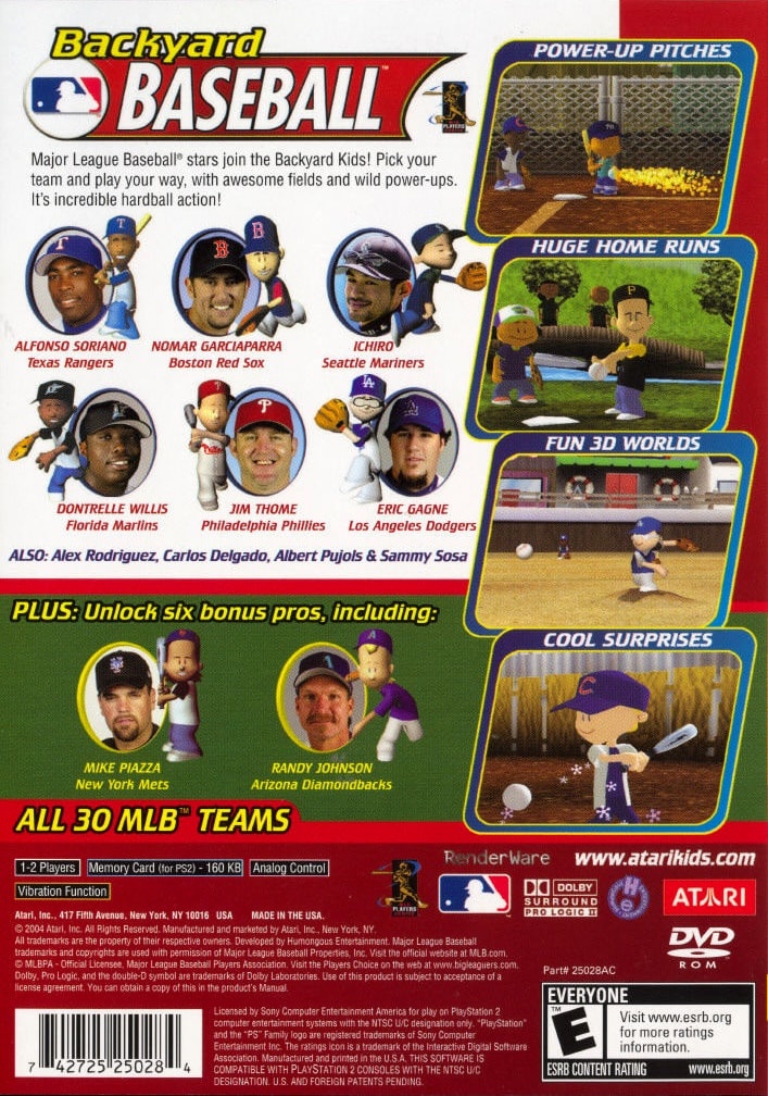 Capa do jogo Backyard Baseball