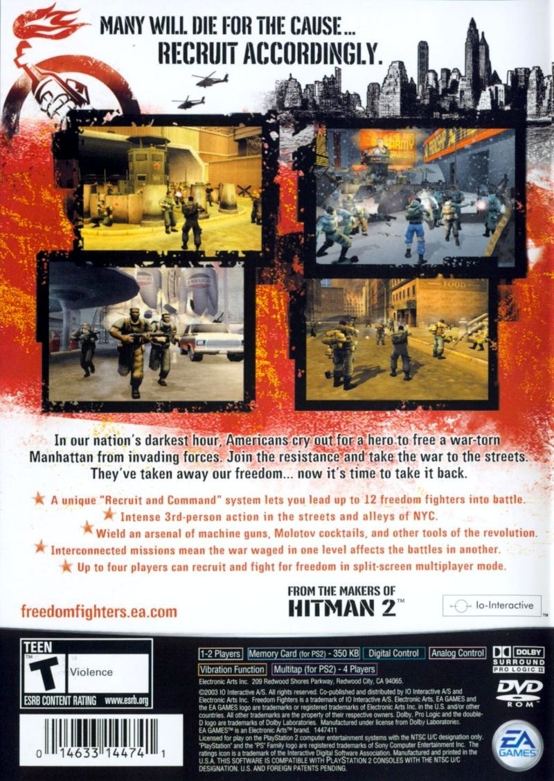 Capa do jogo Freedom Fighters
