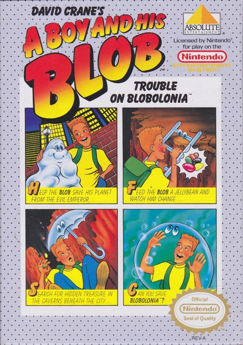 Capa do jogo David Cranes A Boy and His Blob: Trouble on Blobolonia