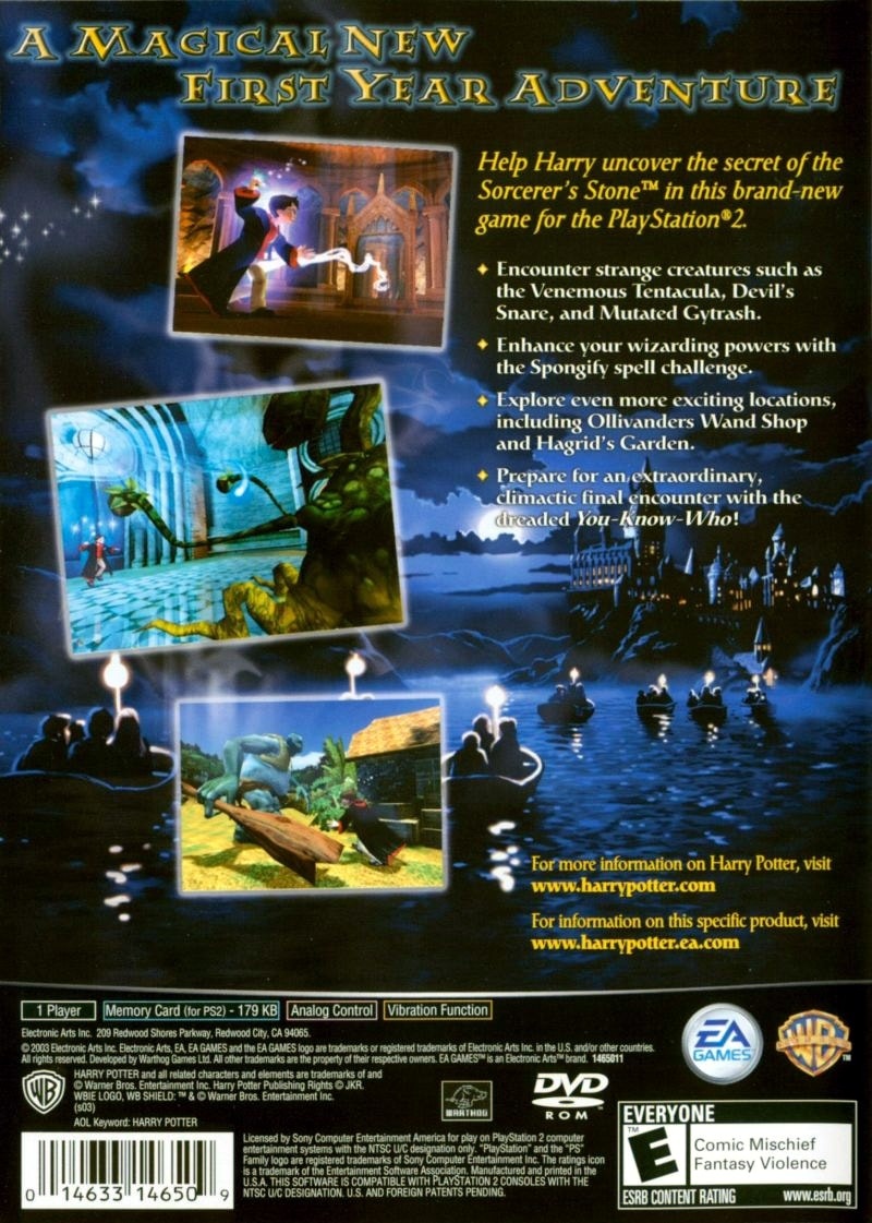 Capa do jogo Harry Potter and the Sorcerers Stone