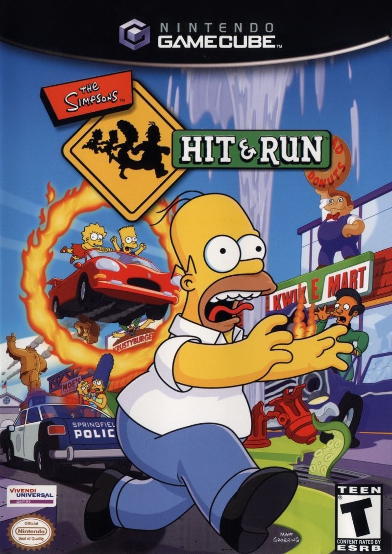 Capa do jogo The Simpsons: Hit & Run