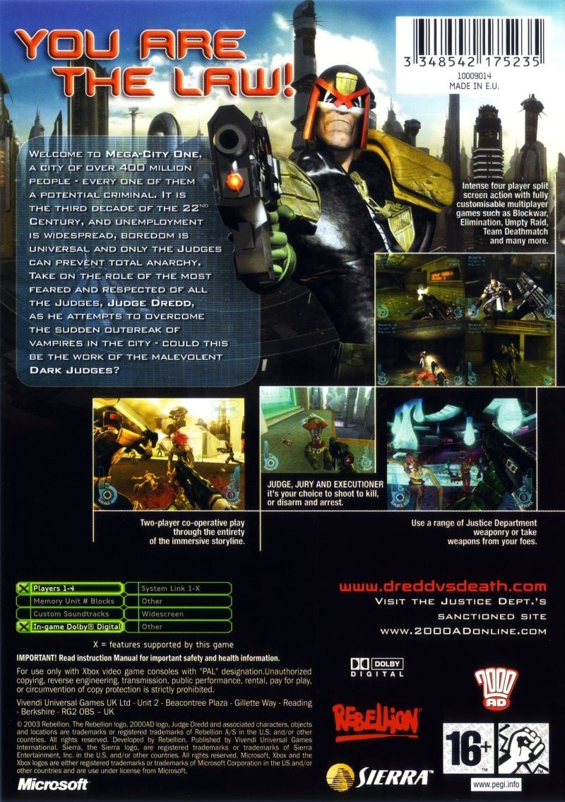Capa do jogo Judge Dredd: Dredd vs Death