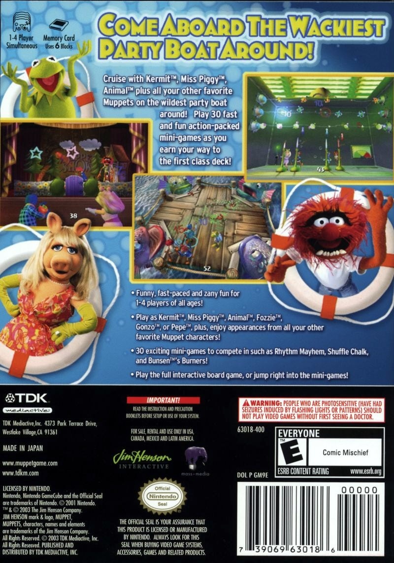 Capa do jogo Jim Hensons Muppets Party Cruise