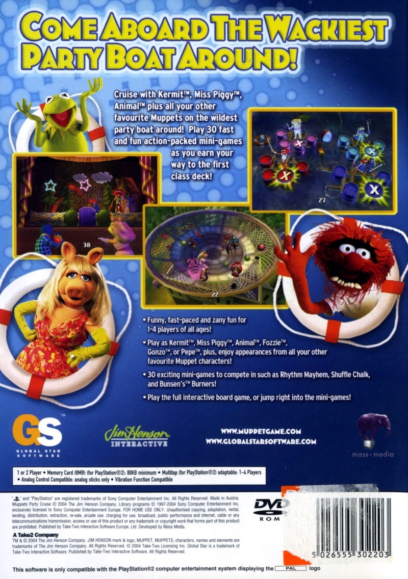 Capa do jogo Jim Hensons Muppets Party Cruise