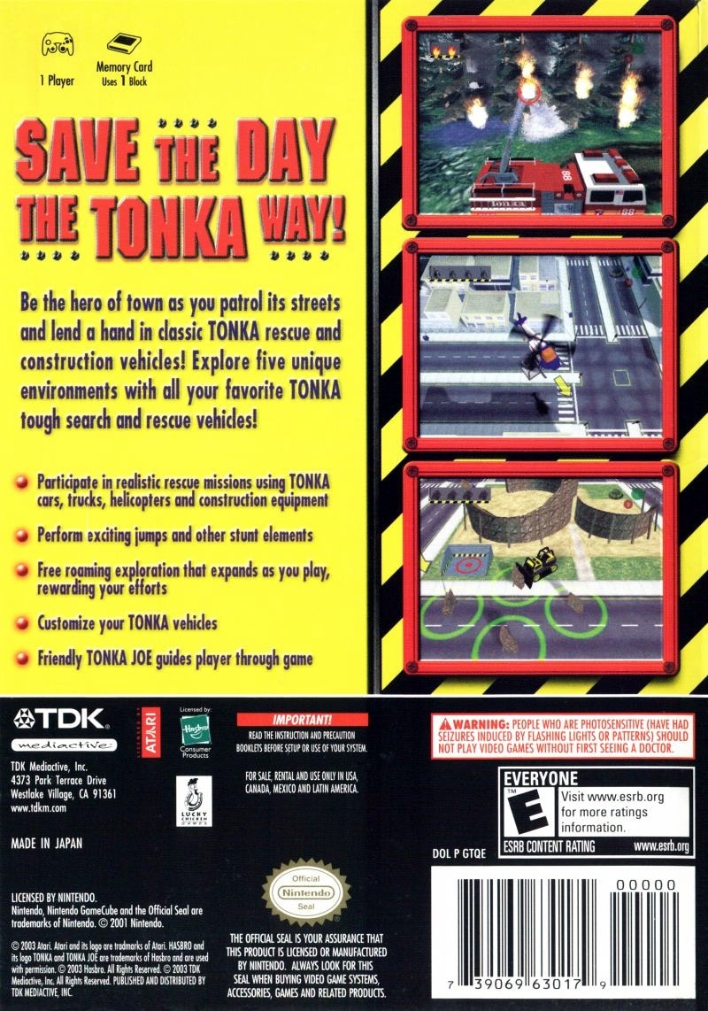 Capa do jogo Tonka Rescue Patrol